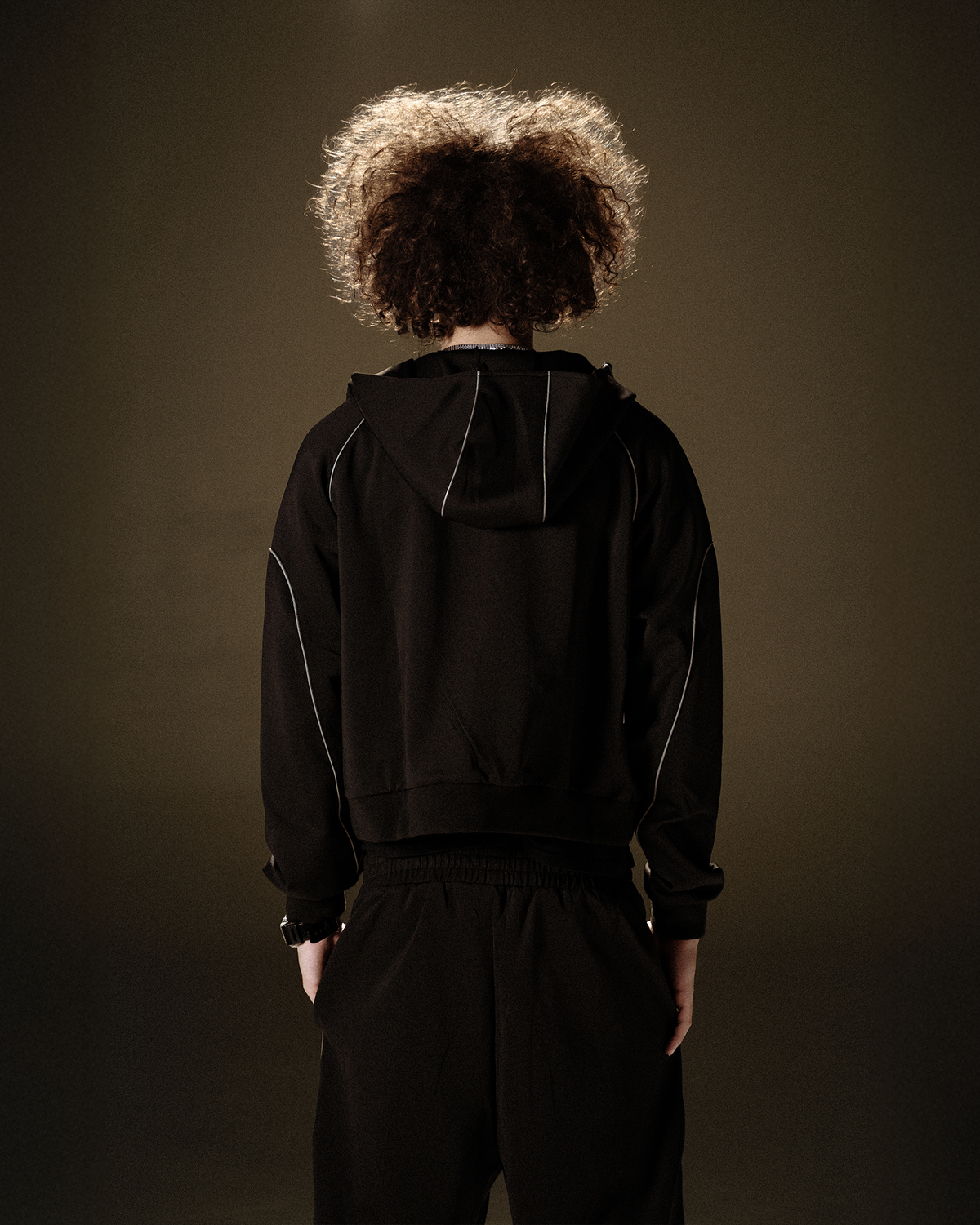 Black Sevs Tech™ Jacket [CROPPED]