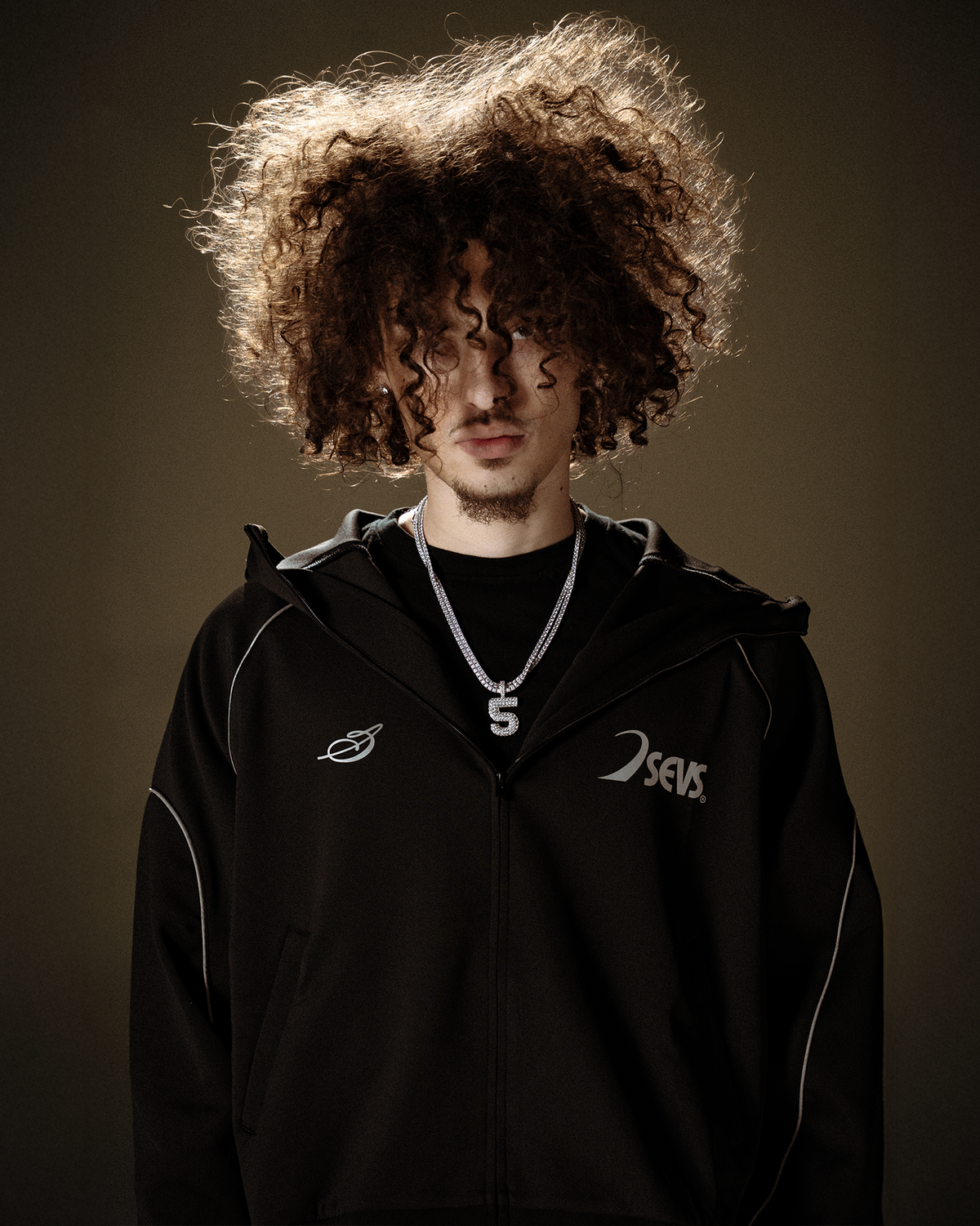 Black Sevs Tech™ Jacket [CROPPED]