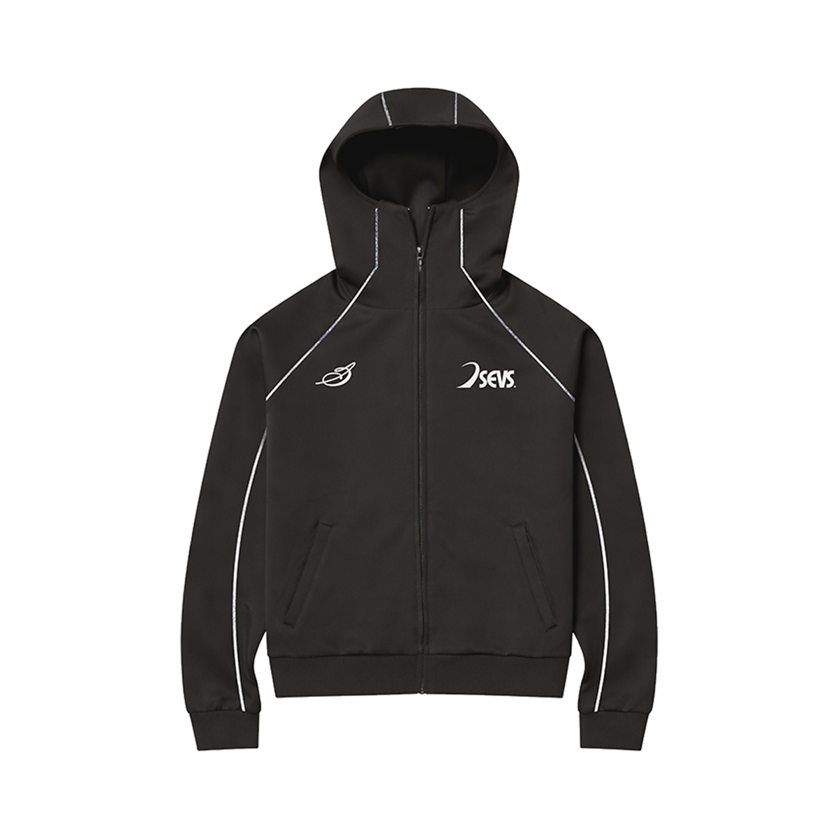 Black Sevs Tech™ Jacket [CROPPED]